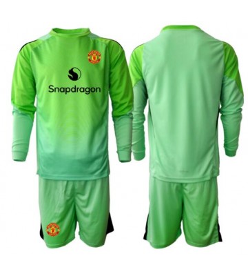 Manchester United Målmand Replika Babytøj Tredje sæt Børn 2025-26 Langærmet (+ Korte bukser)